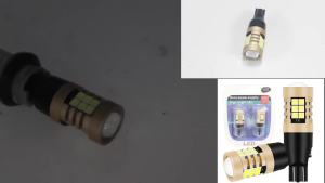 2pcs T15 Strobe 3Times W16W 921 LED Bulbs Canbus Car Light 3030 Chips 27SMD LED for Tail Signal Lamp Backup Reserve Light 12V