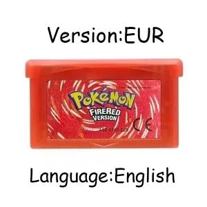 Bandai | ●New Pokem0n GBA Game Card USA/ITA/NOE/FRA/EUR/ESP 32 Bit Video Game Cartridge Series Emerald FireRed LeafGreen Ruby Sapphire