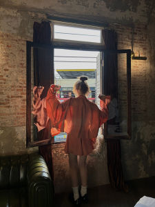 MOERSHOP Womens Loose Sun Protection Shirt Jacket Set Summer Shorts Fashionable Outerwear Casual Style 25-35 Years Old