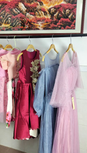 LEESIRIN Gaun Berlapis Sayap Malaikat untuk Usia 2-7 Tahun / Gaun Suspender Renda Tutu untuk Anak