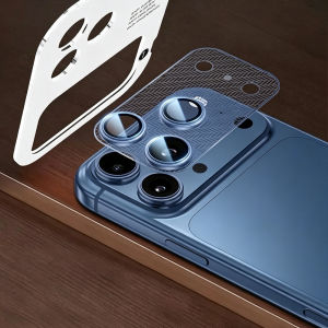 For iPhone 17 Pro/ 17Pro Max Camera Lens Protector Glass Full Cover Metal Mesh Sheet with Case Ring Back Lens AR & AF Protection