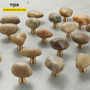 DIHUANTUO | Single Hole Furniture Handle Stone Metal Personalized