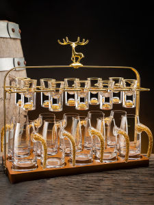 FLOWER MOO | Elegant Chinese Style Crystal Glass Shot Glasses 100ml (2 Liang)