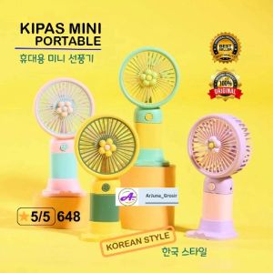 Kipas Mini portable  bunga  / Kipas tangan Recharger