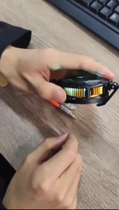 Ai·KE Bao Magnetic Phone Cooler Cooling Pad for Electronics - High-Speed Silent Fan with Ice-Like Effect Durable Back Clip Black