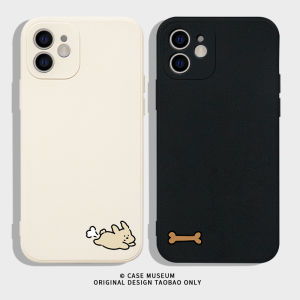Cartoon Dog 15 Phone Case Silicone Protective Cover for 14Promax 13Mini Couples 12 Huawei Mate60 Compatible Cute Design
