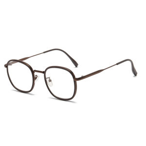 JN IMPRESSION Fashion Anti-blue Light Discoloration Glasses Oval Frame Trend Finished Myopia Glasses