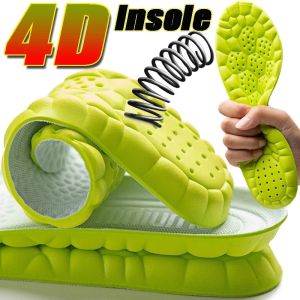 4D Latex Sport Insoles Super Soft High Elasticity Shoe Pads Anti-pain Deodorant Cushion Arch Support Running Insoles Foot Insole