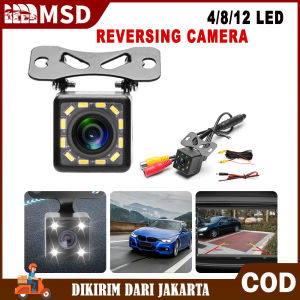 Camera Mundur Kamera Mundur 4LED/8LED/12LED Universal Parkir Mobil Dengan LED Car Rear View Camera Mobil Kamera Parkir Universal(Kabel video 6m + kabel daya 1m)