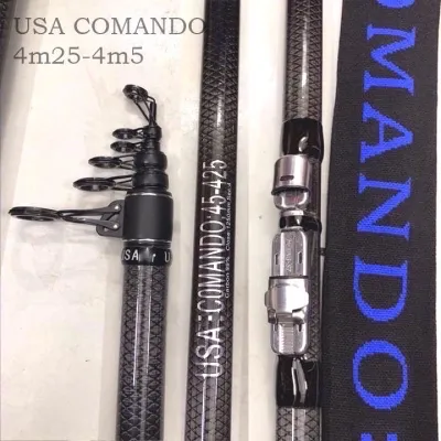 Cần Câu Máy Câu Lục Cacbon USA Comando xoắn X 2 da độ cứng 45 chuyên câu hàng khủng giá rẻ