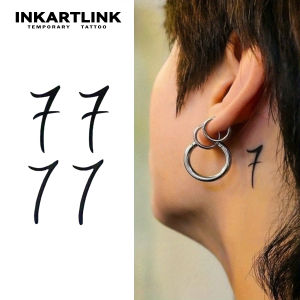 Number Seven Temporary TattooLasts To 15 Days New Technology Magic Waterproof Semi Permanent Sticker.