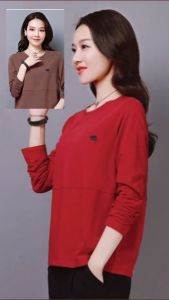 🌟Muslimah Baju shirt perempuan women Fashion loose Plus Size Shirt Long sleeve sleeves