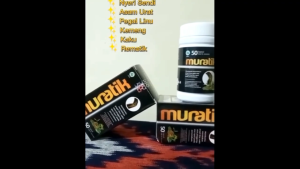 Obat Rematik Ampuh Asam Urat Sakit Pinggang Nyeri Sendi Lutut Bpom Resmi - Muratik isi 50 kapsul