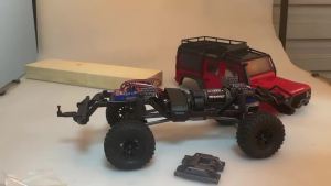 1/18 RC Crawler Aluminum Alloy Skid Plate Transmission Mount Gearbox Base Center Frame Brace Hop‑up Upgrade Parts for TRX4M