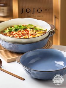 JOJO LIFE | Large Earthenware Soup Bowl