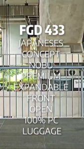 SAMEL 3IN1 FGD 433 JAPANESES CONCEPT NOBU PREMIUM EXPANDABLE FRONT OPEN 100% PC LUGGAGE