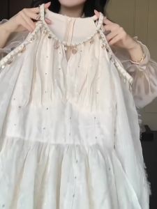 CHOUXIE | Autumn Style Tempting Small Figure Korean Style Long Sleeve Dress