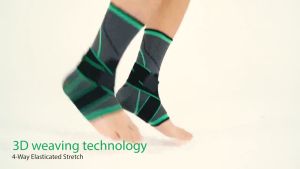 Ankle Support Protection 3D Pressurized Foot Guard Supporter Brace Strap Adjustable Ankle Protection