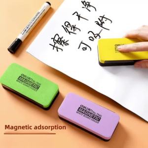 1PC Từ Tính Bảng Đen Bảng Viết Phấn Bảng Trắng Tẩy Lau Khô Bút Đánh Dấu Khăn Lau Bụi-Màu Sắc Ngẫu Nhiên Giáo Dục Văn Phòng Cung Cấp
