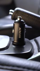 ACROSS Car Charger Mobil Colokan Mobil 38W 2 Port Type C + USB Power Delivery QC 3.0