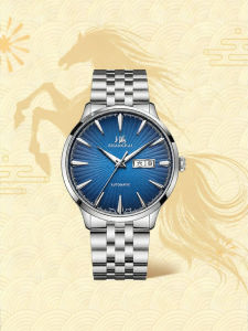 Shanghai | Automatic Mechanical Watch with Night Glow and Calendar Steel