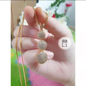 Kalung Replika Berlian Gold Super Mewah CXB511