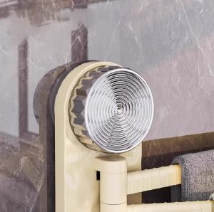 【On Sale】 ที่แขวนผ้าขนหนูตะขอชั้นวางผ้าขนหนูถ้วยดูดที่แข็งแรงไม่เจาะสำหรับห้องน้ำ