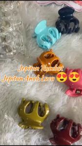 Jepitan Rambut Anak Perempuan Lucu / Jepitan Silang Clay Gliter / Jedai 1 lusin / k p