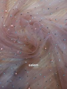 tulle stone mutiara cinderela lebar bahan 1.5 meter