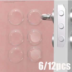 Silicone Door Stopper Stickers Handle Bumpers Adhesive Mute Anti-Shock Clear Waterproof Door knob Stopper Wall Protective Pad