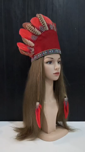 ที่คาดผมขนนก คาดผมโบฮีเมี่ยน คาดผมชนเผ่า ทรงหัวหน้าเผ่า ทรงใบพัด มีหลายสีใส่ได้ทั้งหญิงชาย ปรับขนาดได้ งานแฮนด์แมด ฝีมือคนไทย พร้อมส่งจากไทย