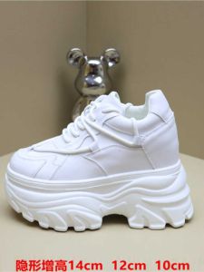 14cm Hidden Heel Womens Shoes Small Slim Looking 12cm Casual Sports 10cm Thick Sole White Clunky Sneakers