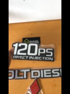 1 SET Emblem Colt Diesel Ragasa 120 PS Emblem Truk Mitsubishi Ragasa 120S Emblem Timbul 3M