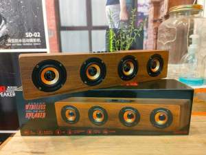 ลำโพงบลูทูธ KTS-1108 ลำโพงลายไม้4ดอก เสียงทุ้มหนักแน่น เสียงดีสุดๆฟังเพราะ