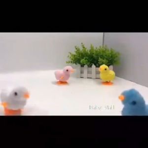 Wind Up Chicken Toys Cute Plush Toys Jumping Walking Chicks for Toddler