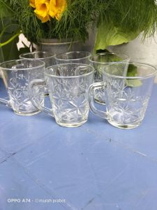 cangkir kopi 6pcs/gelas kaca/gelas kopi
