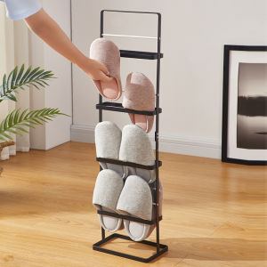 ชั้นวางรองเท้าถูพื้นแบบหลายชั้น2024ชั้นเก็บของชั้นวางรองเท้าชั้นวางรองเท้าแคบเล็กดูดีในห้องแบบเรียบง่ายหน้าประตูหอพักใช้ในบ้าน