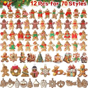 🔥ลดราคา 11 เครื่องประดับขนมปังขิง สำหรับผู้ชาย คริสต์มาส 12/6 ชิ้น สำหรับห้อยต้น คริสต์มาส แขวน ของ ขวัญเด็ก งาน เลี้ยง วัน คริสต์มาส ของ ตกแต่งปีใหม่
