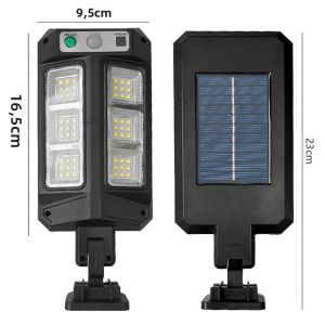 Đèn Đường LED Năng Lượng Mặt Trời Ngoài Trời Chống Thấm Nước Tích Hợp Cảm Biến Chuyển Động Điều Khiển Từ Xa Đèn An Ninh Sân Vườn