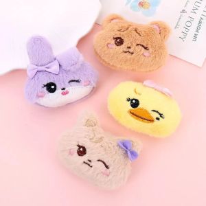 Bộ 4 Móc Khóa Thú Bông Hoạt Hình Mini - Gấu Bông Vịt Bông Thỏ Bông Dễ Thương Dành Cho Fan Nhóm Nhạc Kpop Trang Trí Balo