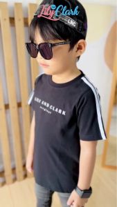 Lily And Clark Kaos Anak Laki-Laki Warna Hitam List KLC65