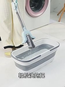 ไม้ถูพื้นหัวฟองน้ำและถังพับได้ ไม้ม็อบฟองน้ำถูพื้น พับได้ขนาดใหญ่ ไม้ถูพื้นแบบรีดน้ำ หัวเติมฟองน้ำ อะไหล่ไม้ถูพื้น ดูดซับได้สูง หมุนได้ถึง 360องศา ไม้ถูพื้นแบบบิด รีดน้ำและฝุ่นผงใน (พร้อมส่ง)