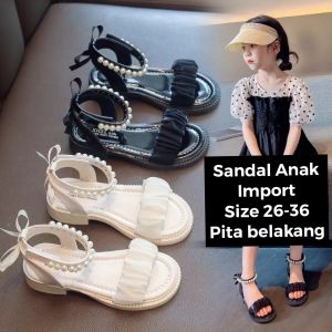 (LOLI-JKT) 903 SANDAL ANAK CEWEK KEREN PITA BELAKANG MUTIARA SIZE 26-36