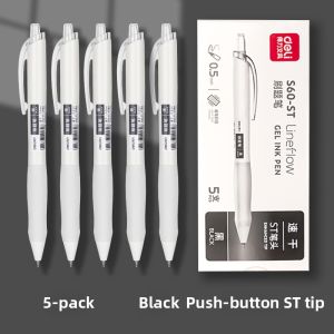 deli | Quick Drying Black Ink Smooth Writing Elegant Study Prep Pen 0.5mm