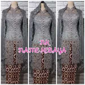 set kebaya akad nikah set kebaya brukat premium kebaya brukat termurah + slendang mutiara