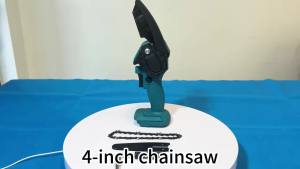 4/6 Inch Cordless Chainsaw Rechargeable Woodworking Garden Pruning Saw Wood Cutter Saws Power Tool for Makita Battery(NO Battery