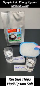 1kg - Muối Epsom Salt MgSO4 Dạng Hạt Tinh Thể Tinh Khiết 99% Nhập Khẩu Pháp