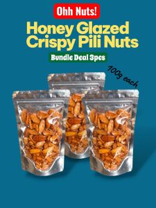 Honey Glazed Crispy Pili Nuts Bundle Deal 3pcs/100g each