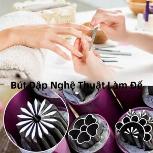 Bộ Bút Dập Hình Móng Tay - 4/6/15 Chiếc Với Nhiều Mẫu Khác Nhau Phụ Kiện Làm Đẹp Tự Làm Dành Cho Nữ Dụng Cụ Dập Hình Bướm & Hoa