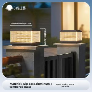 VINCAN | Solar & Plug-in Powered Pillar Top Light